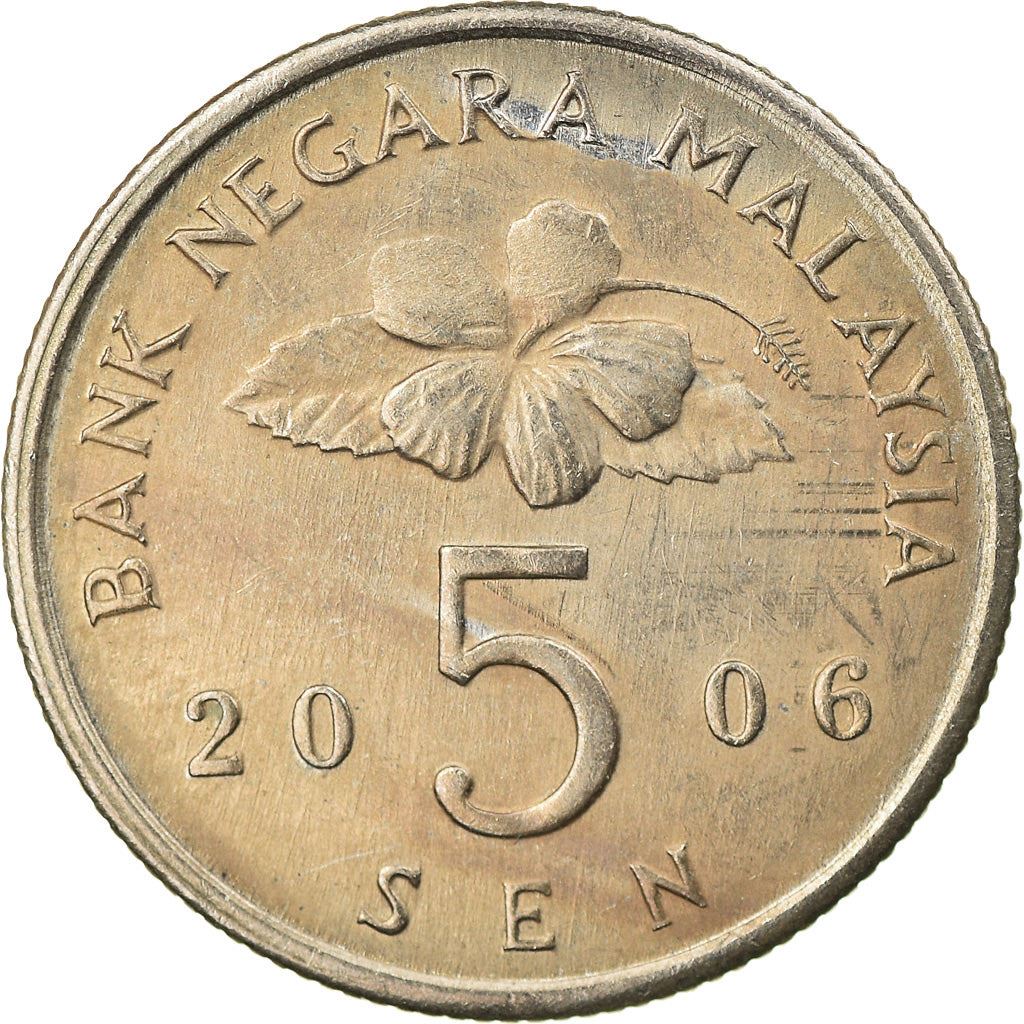 Malaysia | 5 Sen Coin | Top spinning | Km:50 | 1989 - 2011