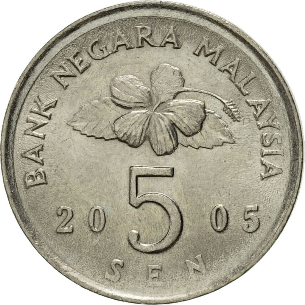 Malaysia | 5 Sen Coin | Top spinning | Km:50 | 1989 - 2011