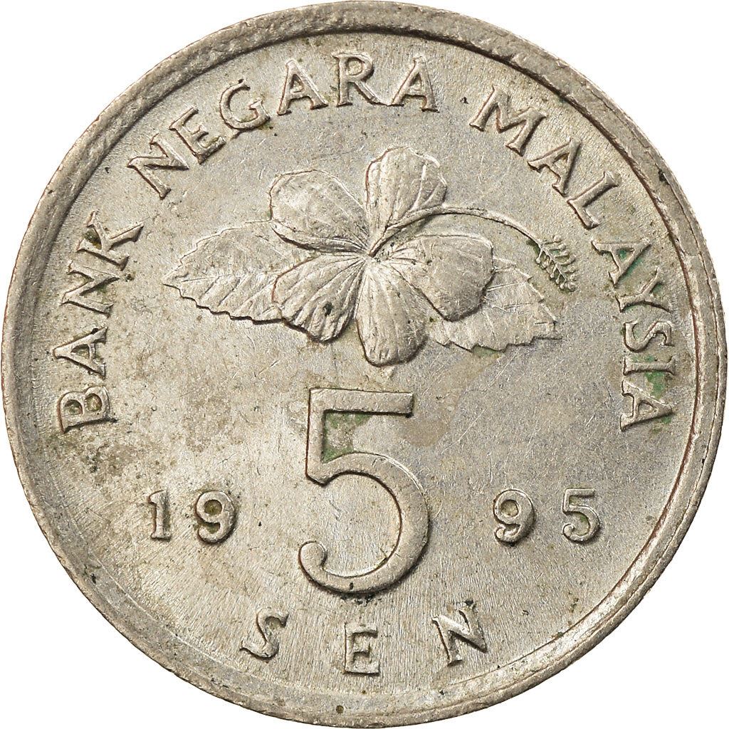 Malaysia | 5 Sen Coin | Top spinning | Km:50 | 1989 - 2011