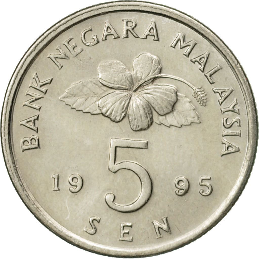 Malaysia | 5 Sen Coin | Top spinning | Km:50 | 1989 - 2011