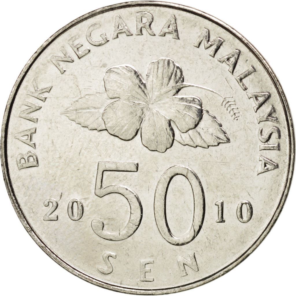 Malaysia | 50 Sen Coin | Wau kite | Km:53 | 1989 - 2011