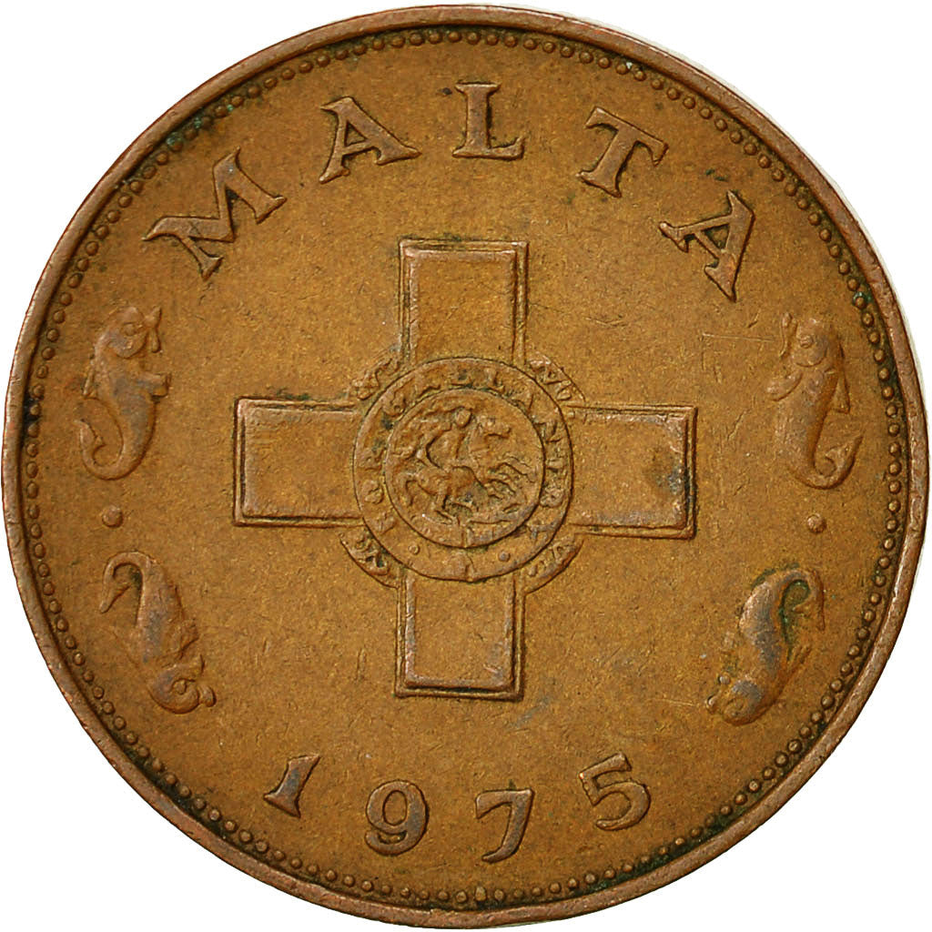 Malta Coin Maltese 1 Cent | George Cross | KM8 | 1972 - 1982