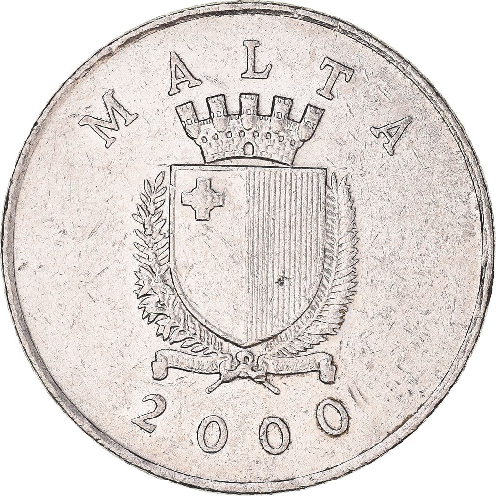 Malta Coin Maltese 1 Lira | Blue Rock Thrush | Bird | KM99 | 1991 - 2007