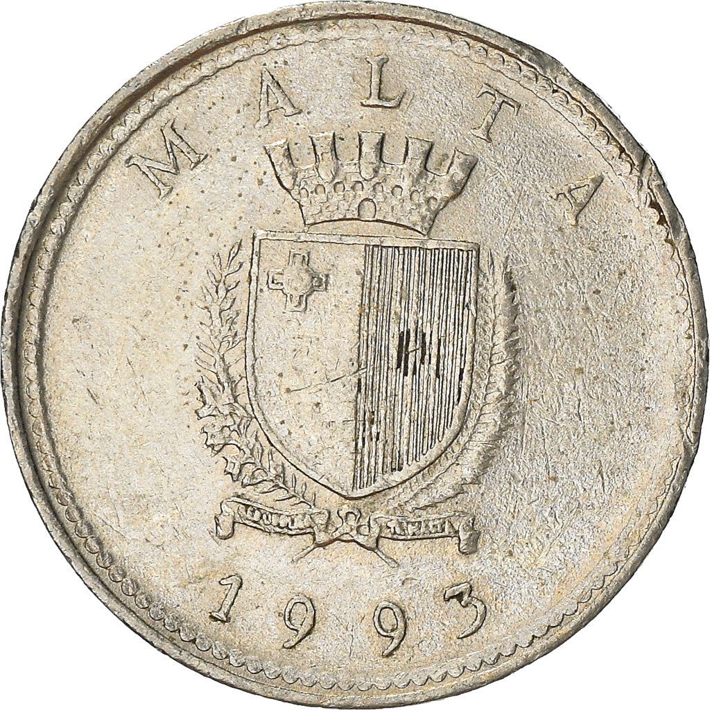 Malta Coin Maltese 2 Cents | Olive Branch | KM94 | 1991 - 2007