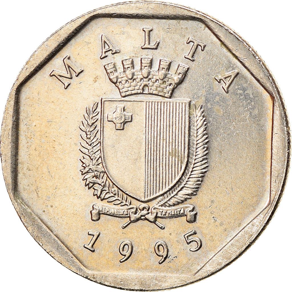 Malta Coin Maltese 5 Cents | Freshwater Crab | KM95 | 1991 - 2007