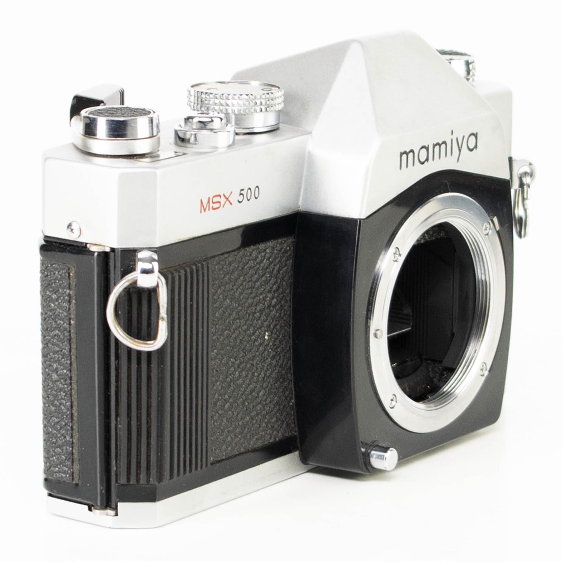 Mamiya MSX500 Camera | sekor SX 50mm f2 lens | M42 | White | Japan | 1974 - 1978