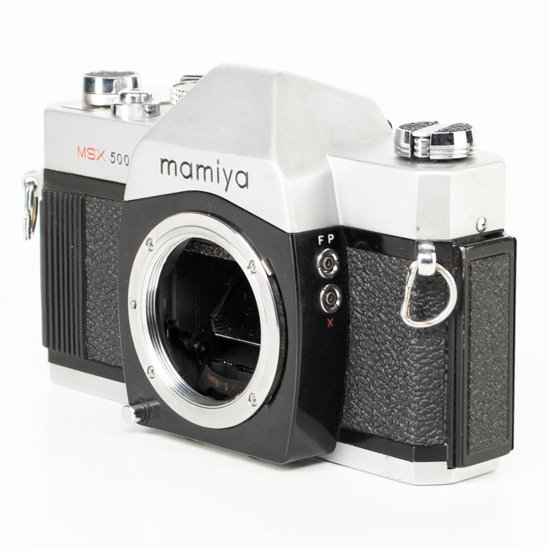 Mamiya MSX500 Camera | sekor SX 50mm f2 lens | M42 | White | Japan | 1974 - 1978