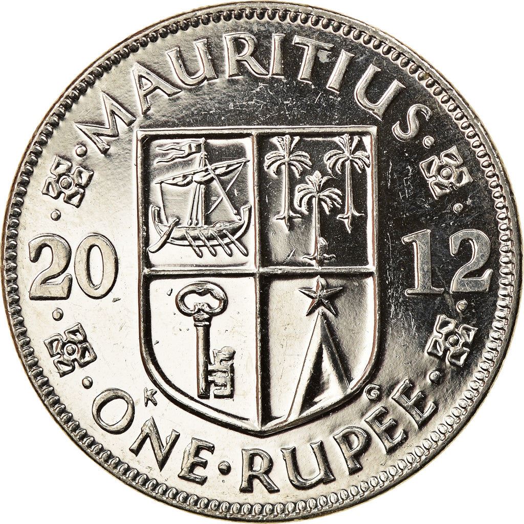 Mauritius 1 Rupee - Seewoosagur Ramgoolam | Shield Coin | KM55a | 2012 - 2016