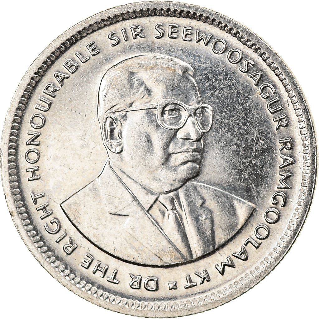 Mauritius 20 Cents - Seewoosagur Ramgoolam Coin | KM53 | 1987 - 2016