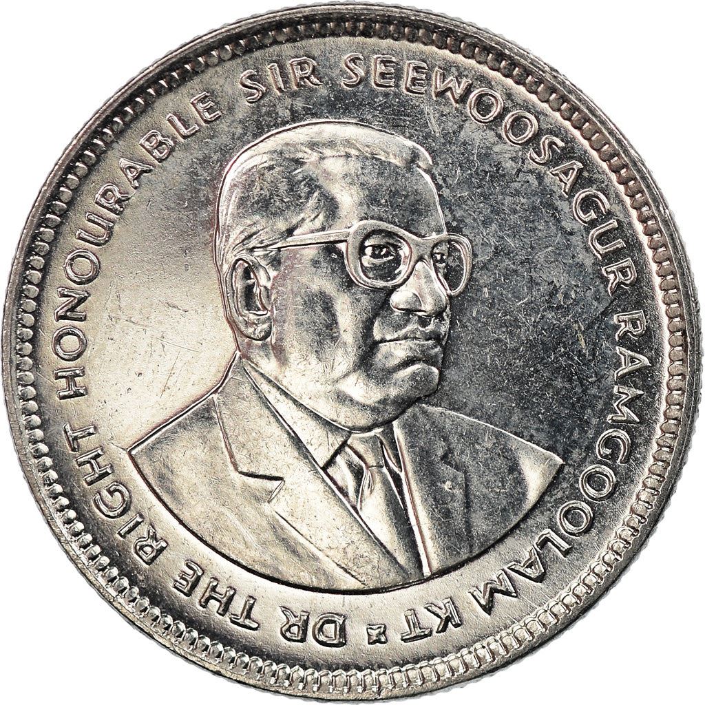 Mauritius 20 Cents - Seewoosagur Ramgoolam Coin | KM53 | 1987 - 2016