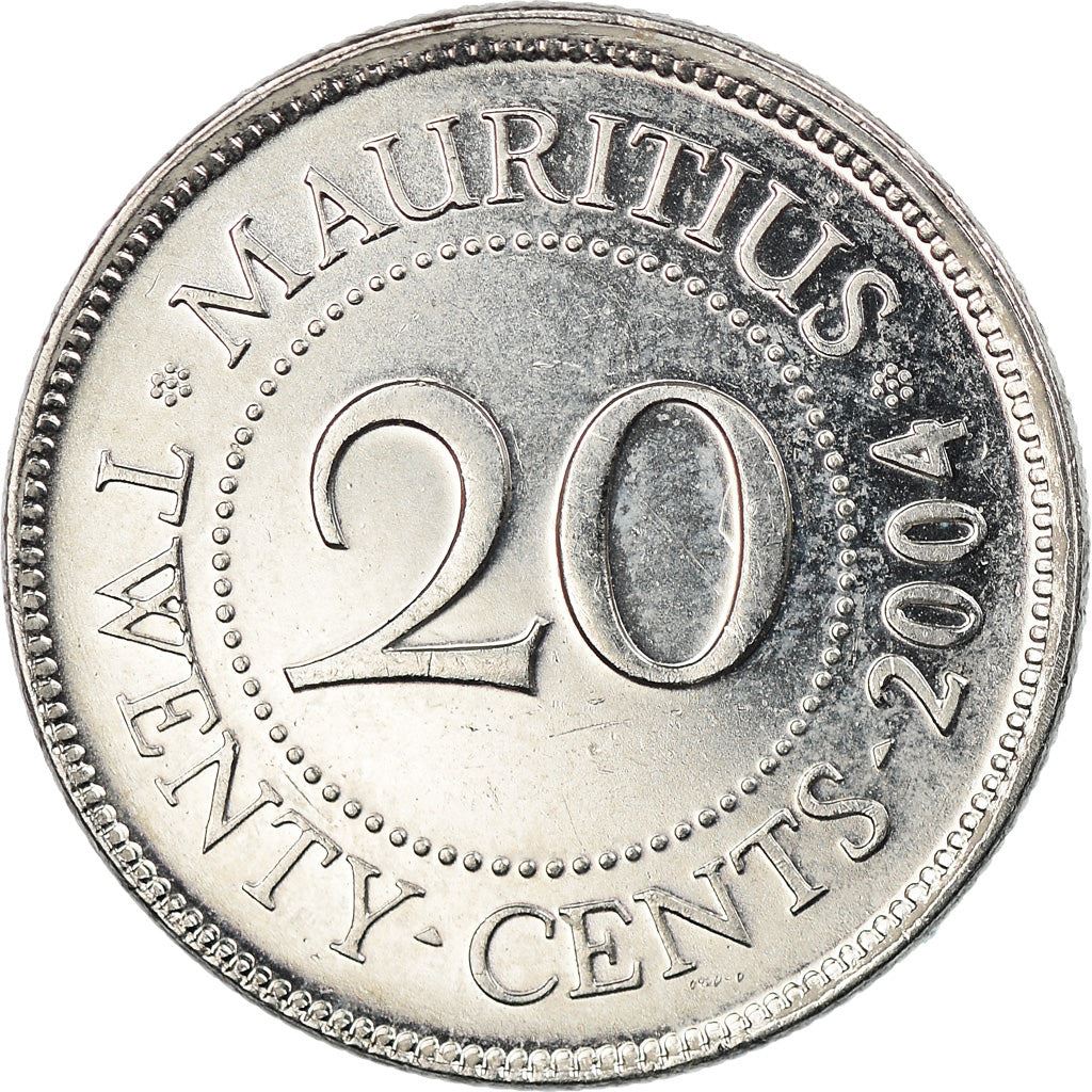 Mauritius 20 Cents - Seewoosagur Ramgoolam Coin | KM53 | 1987 - 2016