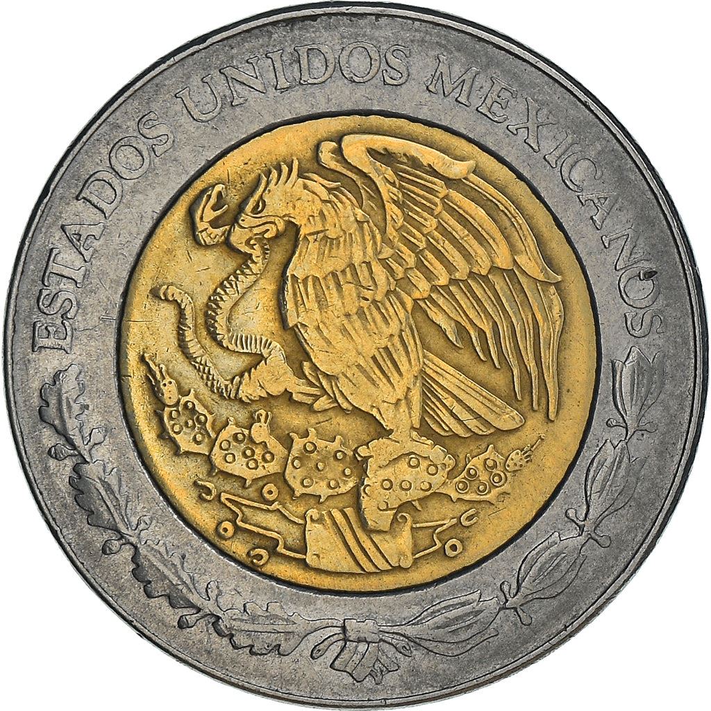 Mexico 1 Peso Coin | Aztec calendar | Piedra del Sol | Golden Eagle| Ring of Splendor | KM603 | 1996 - 2021