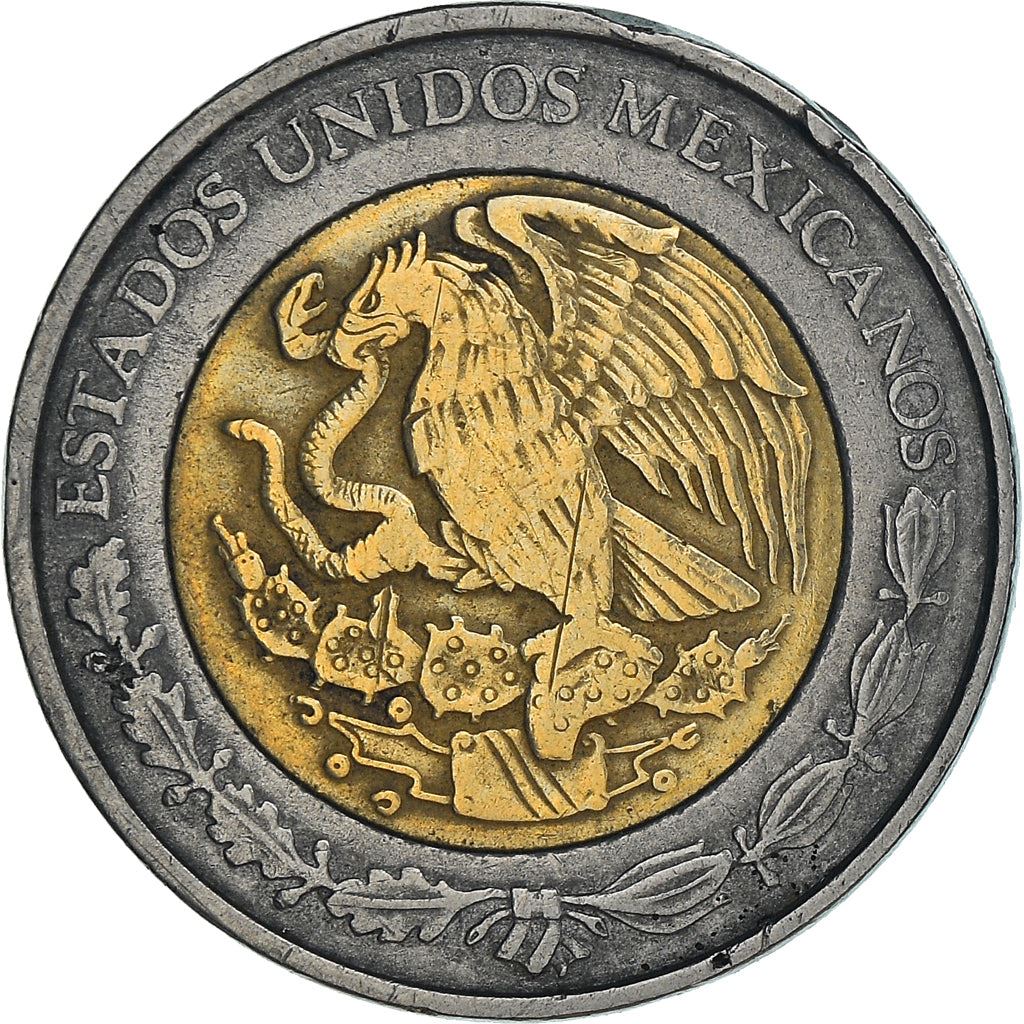 Mexico 1 Peso Coin | Aztec calendar | Piedra del Sol | Golden Eagle| Ring of Splendor | KM603 | 1996 - 2021