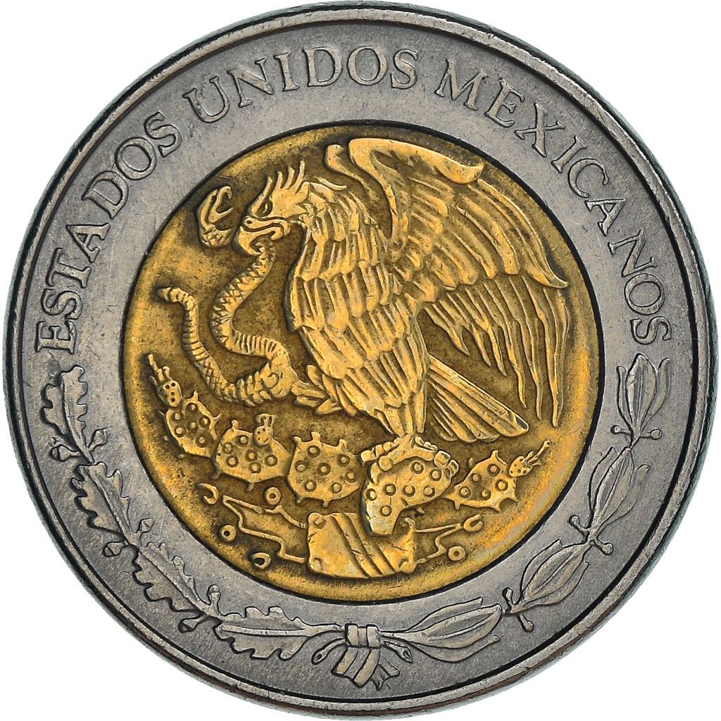 Mexico 1 Peso Coin | Aztec calendar | Piedra del Sol | Golden Eagle| Ring of Splendor | KM603 | 1996 - 2021