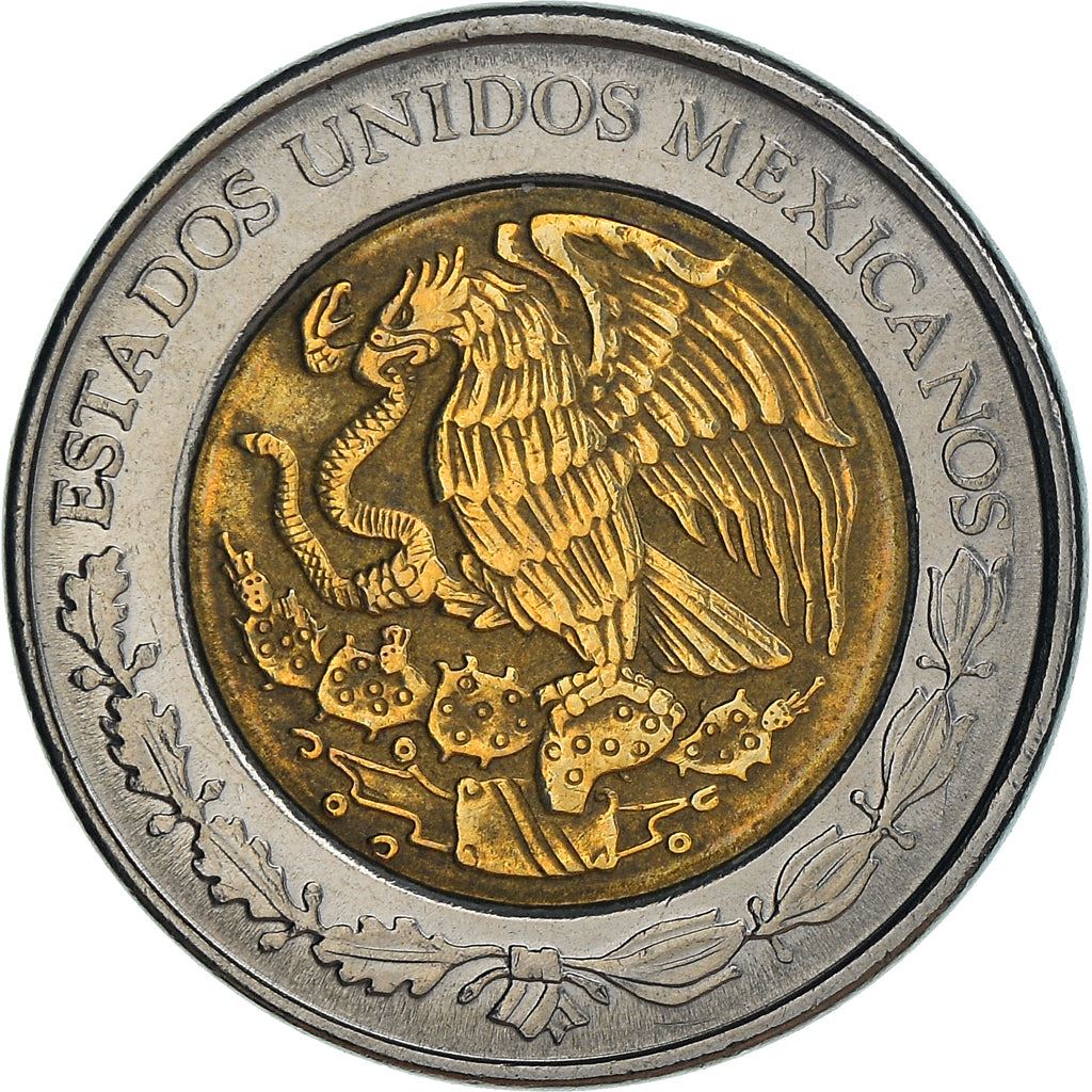 Mexico 1 Peso Coin | Aztec calendar | Piedra del Sol | Golden Eagle| Ring of Splendor | KM603 | 1996 - 2021