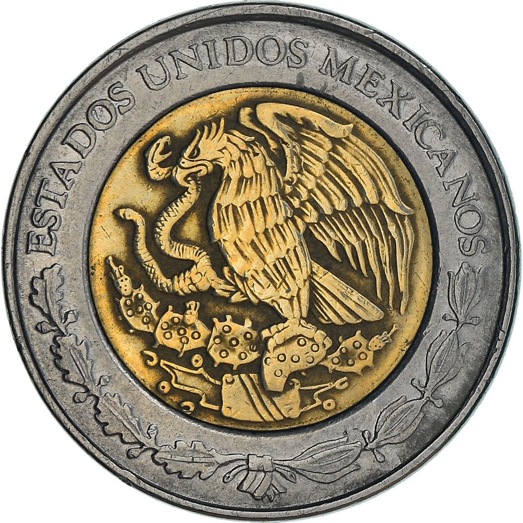 Mexico 1 Peso Coin | Aztec calendar | Piedra del Sol | Golden Eagle| Ring of Splendor | KM603 | 1996 - 2021