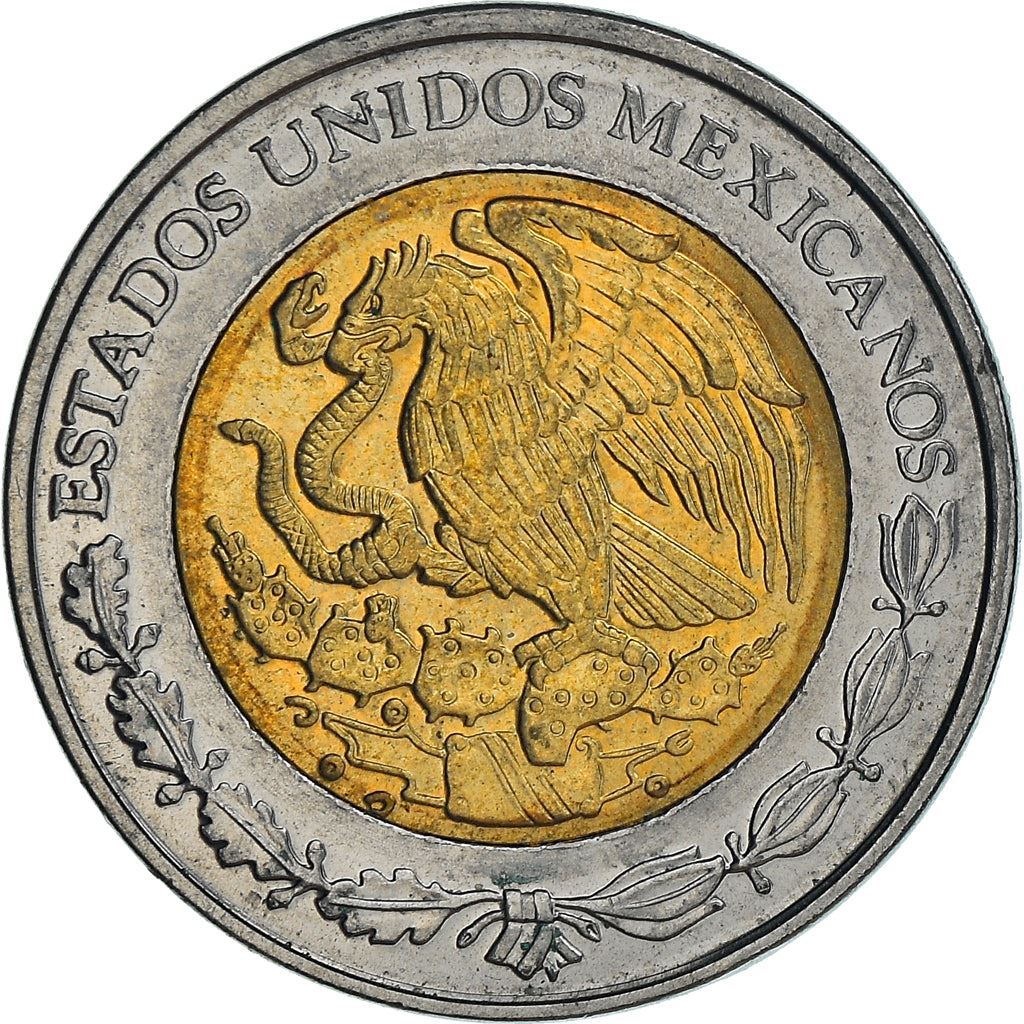 Mexico 1 Peso Coin | Aztec calendar | Piedra del Sol | Golden Eagle| Ring of Splendor | KM603 | 1996 - 2021