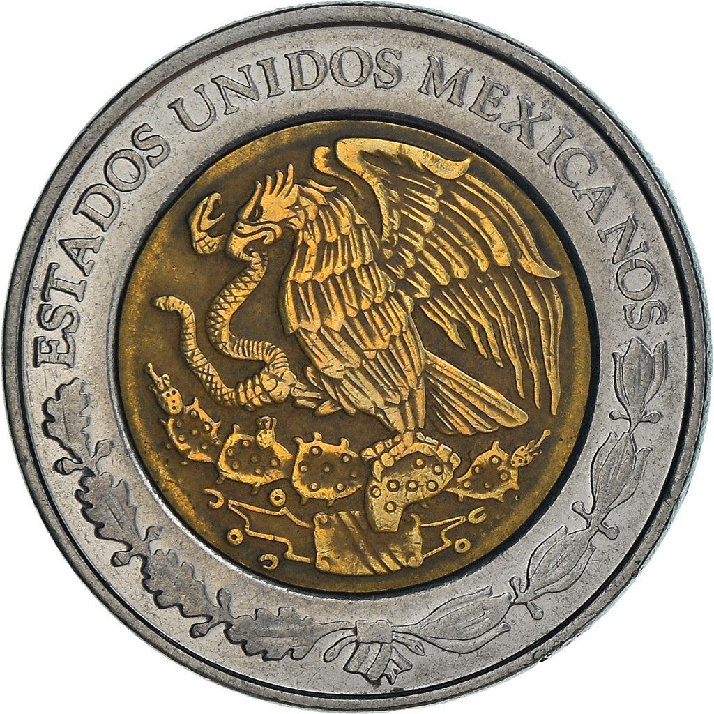 Mexico 1 Peso Coin | Aztec calendar | Piedra del Sol | Golden Eagle| Ring of Splendor | KM603 | 1996 - 2021