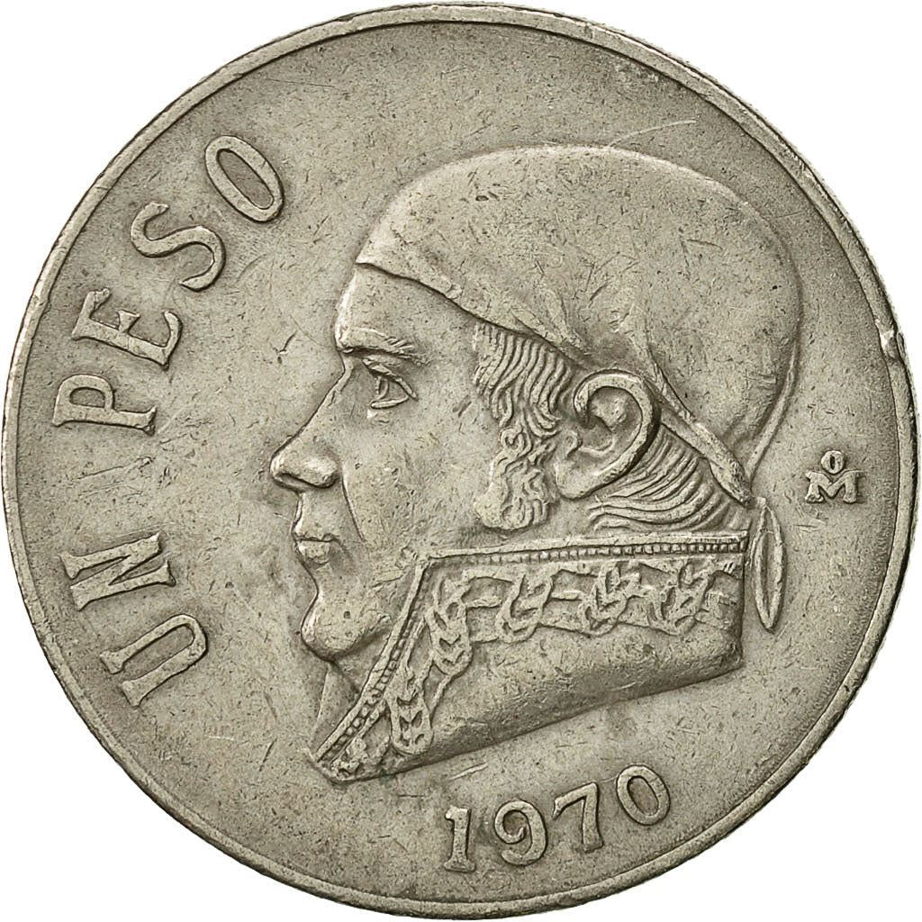 Mexico 1 Peso | José Maria Teclo Morelos y Pavón | Eagle Coin | KM460 | 1970 - 1983