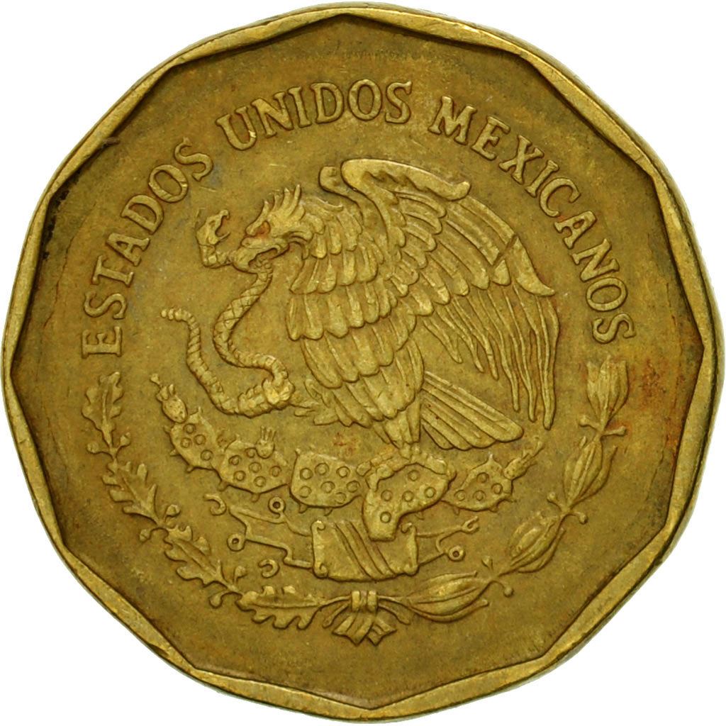 Mexico 20 Centavos | Eagle | Aztec calendar | Piedra del Sol Coin | KM548 | 1992 - 2009