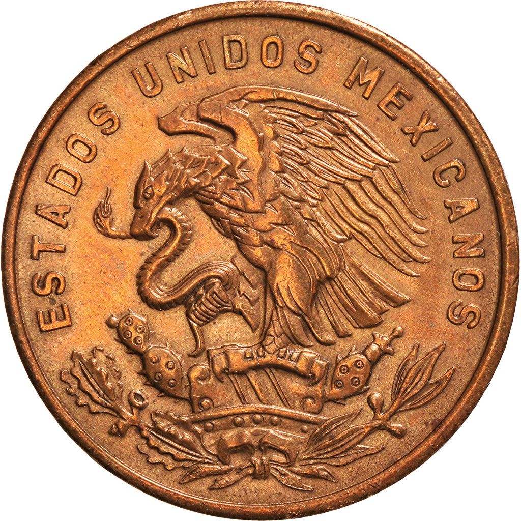 Mexico 20 Centavos | Liberty cap | Pyramid | Teotihuacán Coin | KM440 | 1955 - 1971