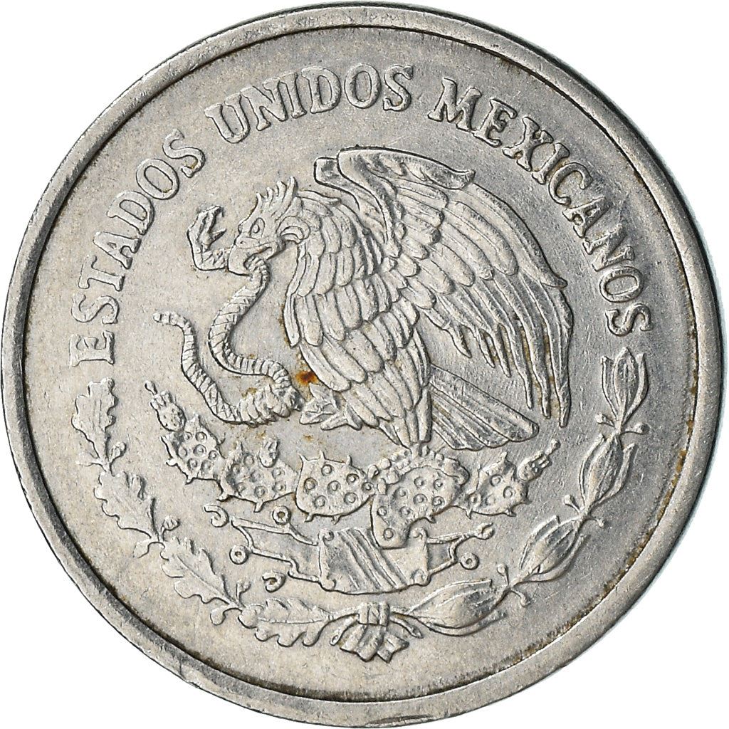 Mexico 5 Centavos Coin | Mexico Emblem | Aztec calendar | KM546 | 1992 - 2002