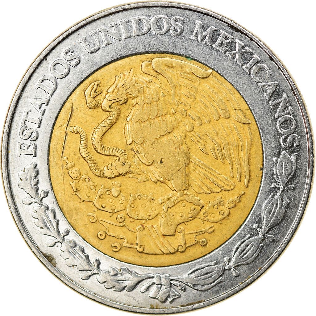 Mexico 5 Pesos | Aztec sun stone | Serpents ring | Eagle Coin | KM605 | 1997 - 2021