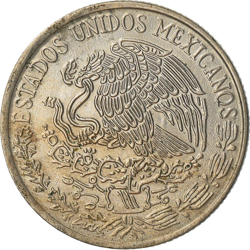 Mexico 50 Centavos |King Cuauhtemoc | Feather crown Coin | KM452 | 1970 - 1983