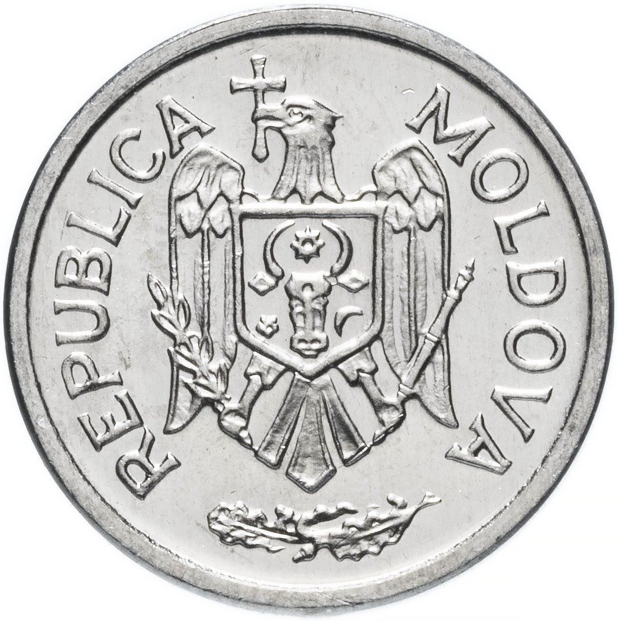 Moldova 25 Bani Coin | Eagle | Oak Leaves | KM3 | 1993 - 2020