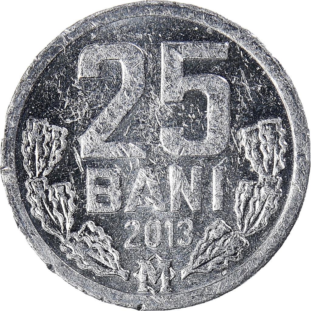 Moldova 25 Bani Coin | Eagle | Oak Leaves | KM3 | 1993 - 2020