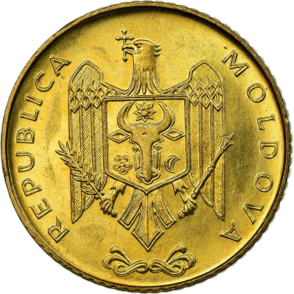 Moldova 50 Bani Coin | Eagle | Grapes | KM10 | 1997 - 2008