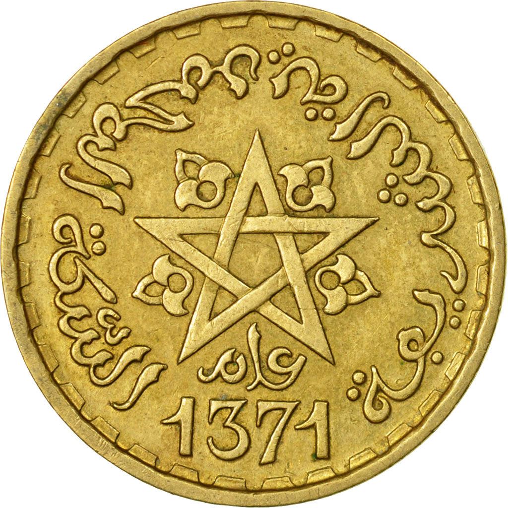 Morocco 10 Francs - Mohammed V Coin Y49 1952