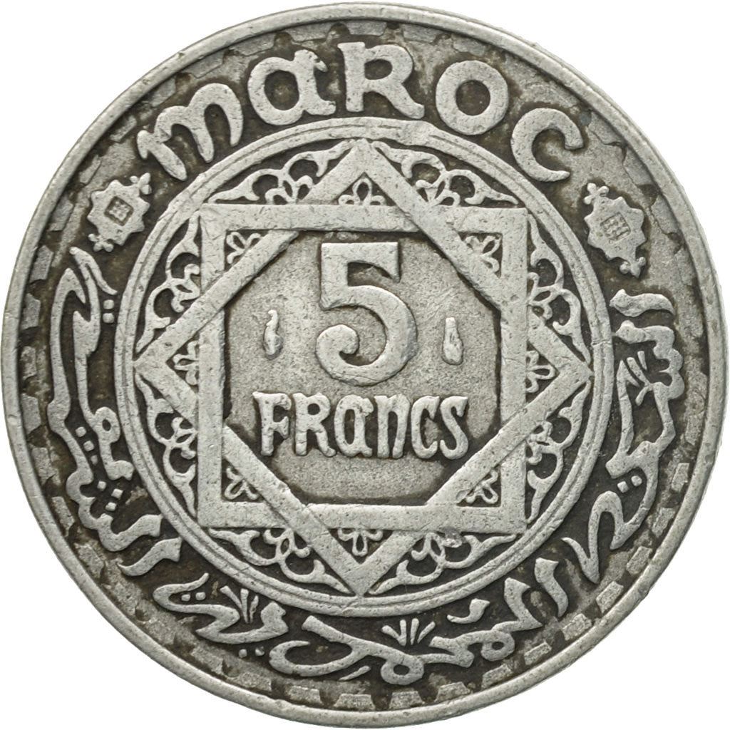 Morocco | 5 Francs Coin | Mohammed V | Y48 | 1951