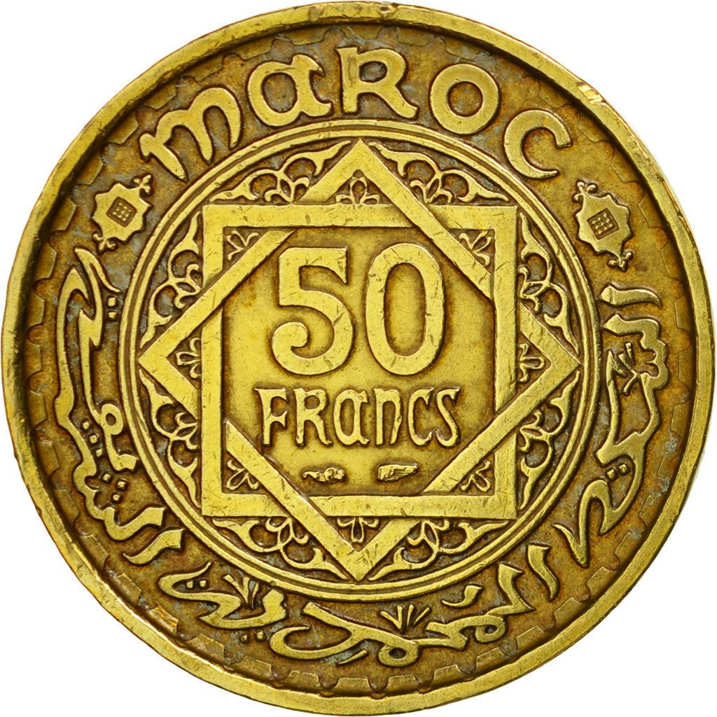 Morocco | 50 Francs Coin | Mohammed V | Y51 | 1952