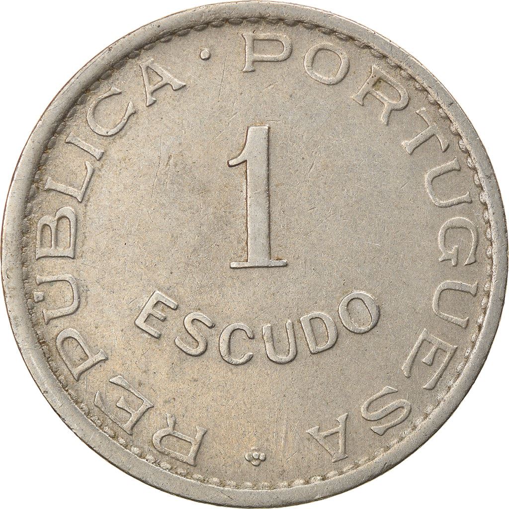 Mozambique 1 Escudo Coin | Military Order Of Christ | KM77 | 1950 - 1951