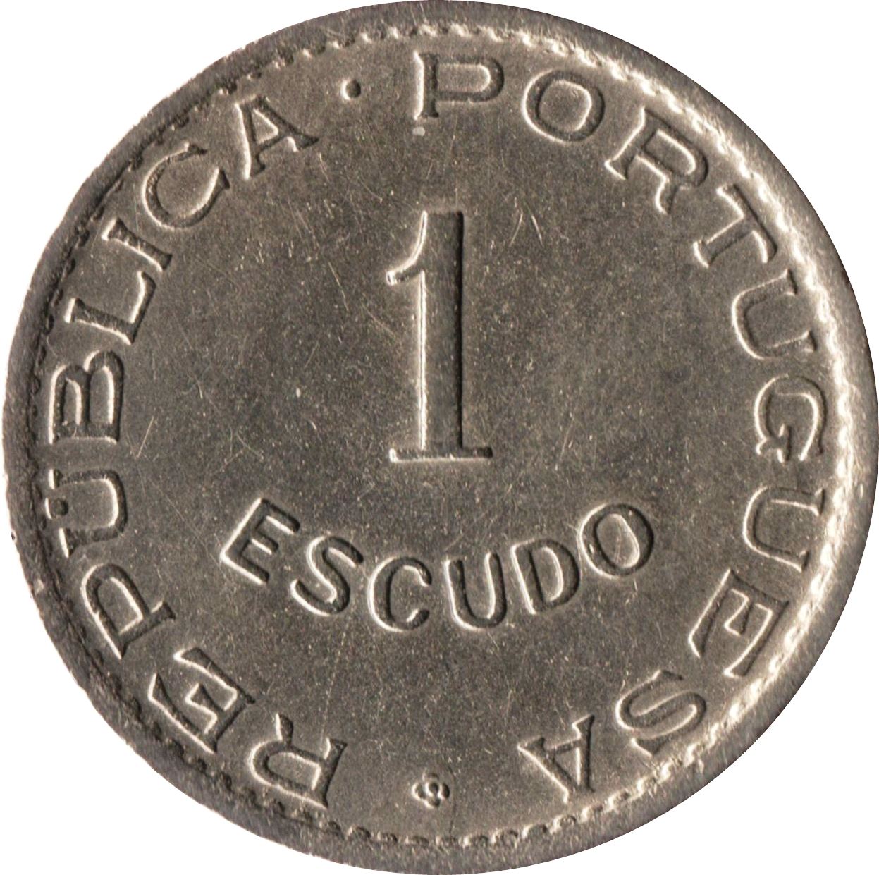 Mozambique 1 Escudo Coin | Military Order Of Christ | KM77 | 1950 - 1951