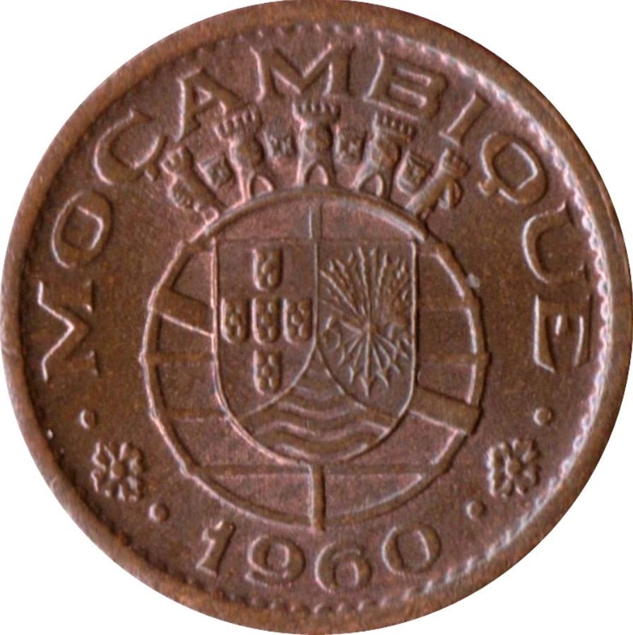 Mozambique 10 Centavos Coin | Military Order Of Christ | KM83 | 1960 - 1961