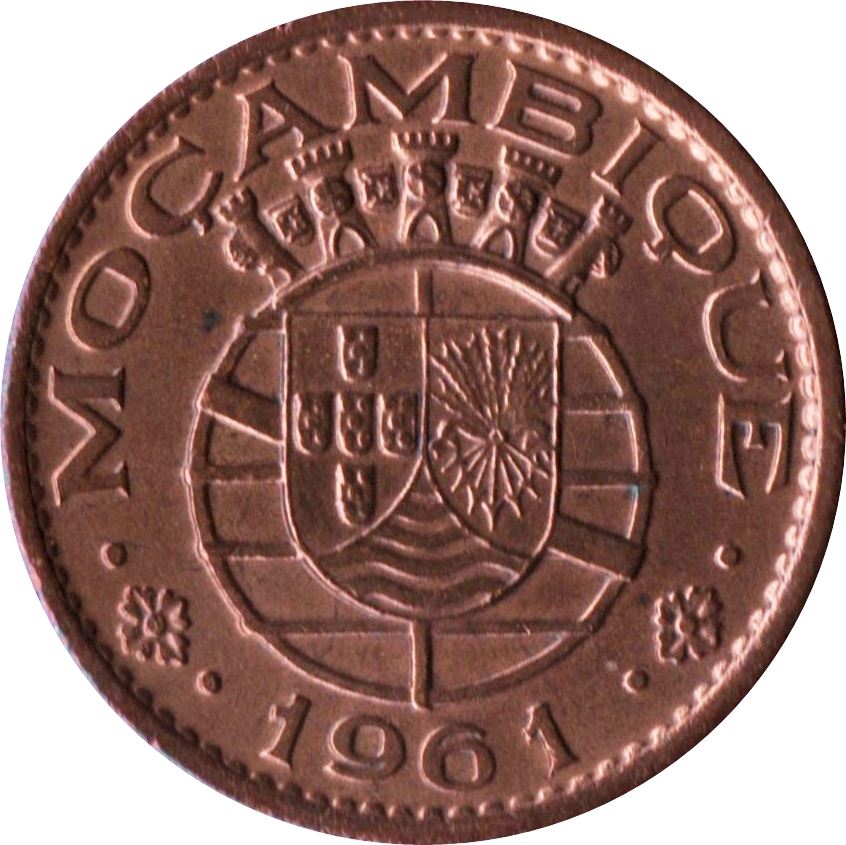 Mozambique 20 Centavos Coin | Military Order Of Christ | KM85 | 1961