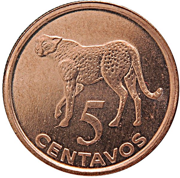 Mozambique 5 Centavos Coin | Cheetah | KM133 | 2006