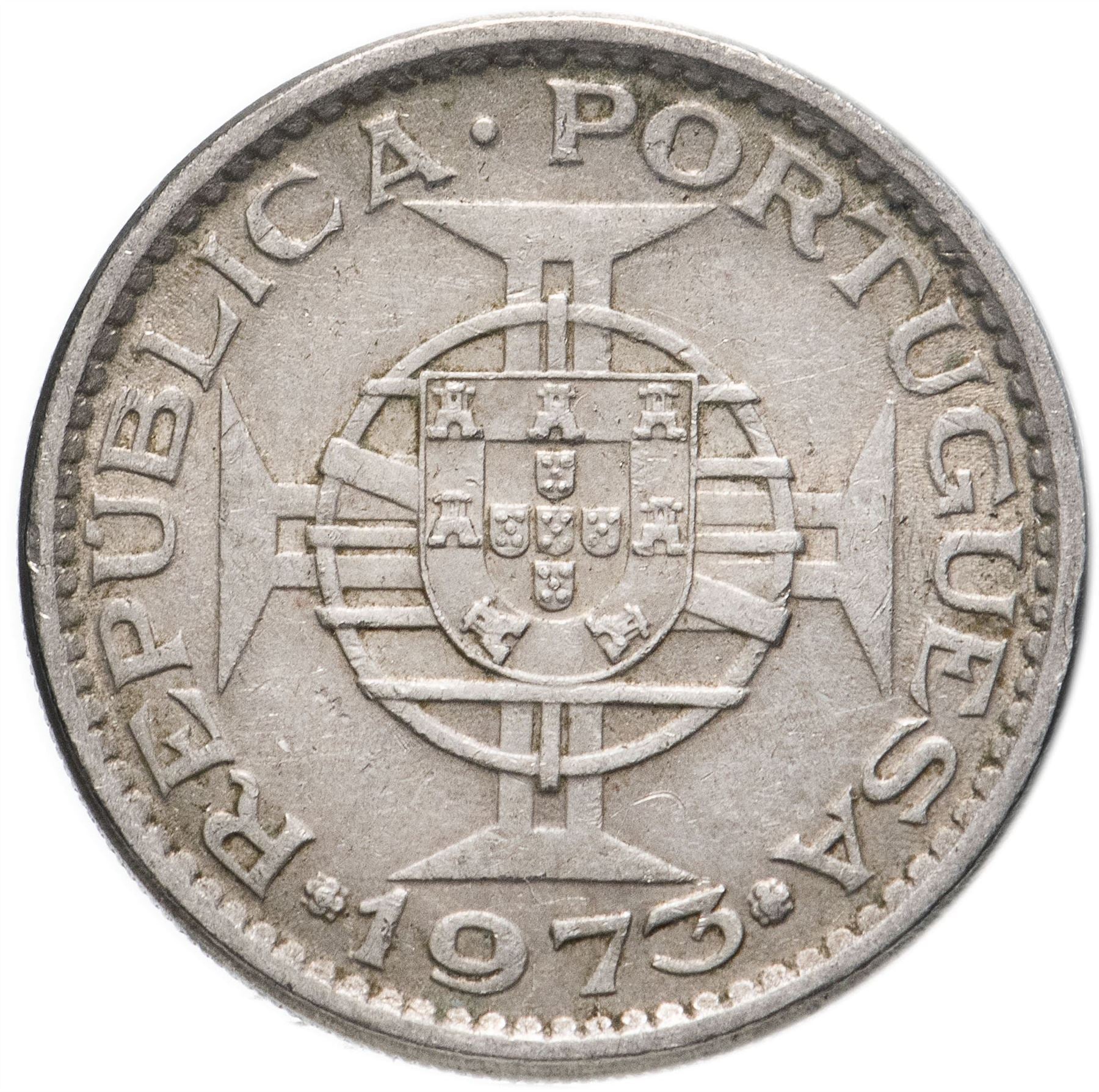 Mozambique 5 Escudos Coin | Military Order Of Christ | KM86 | 1971 - 1973