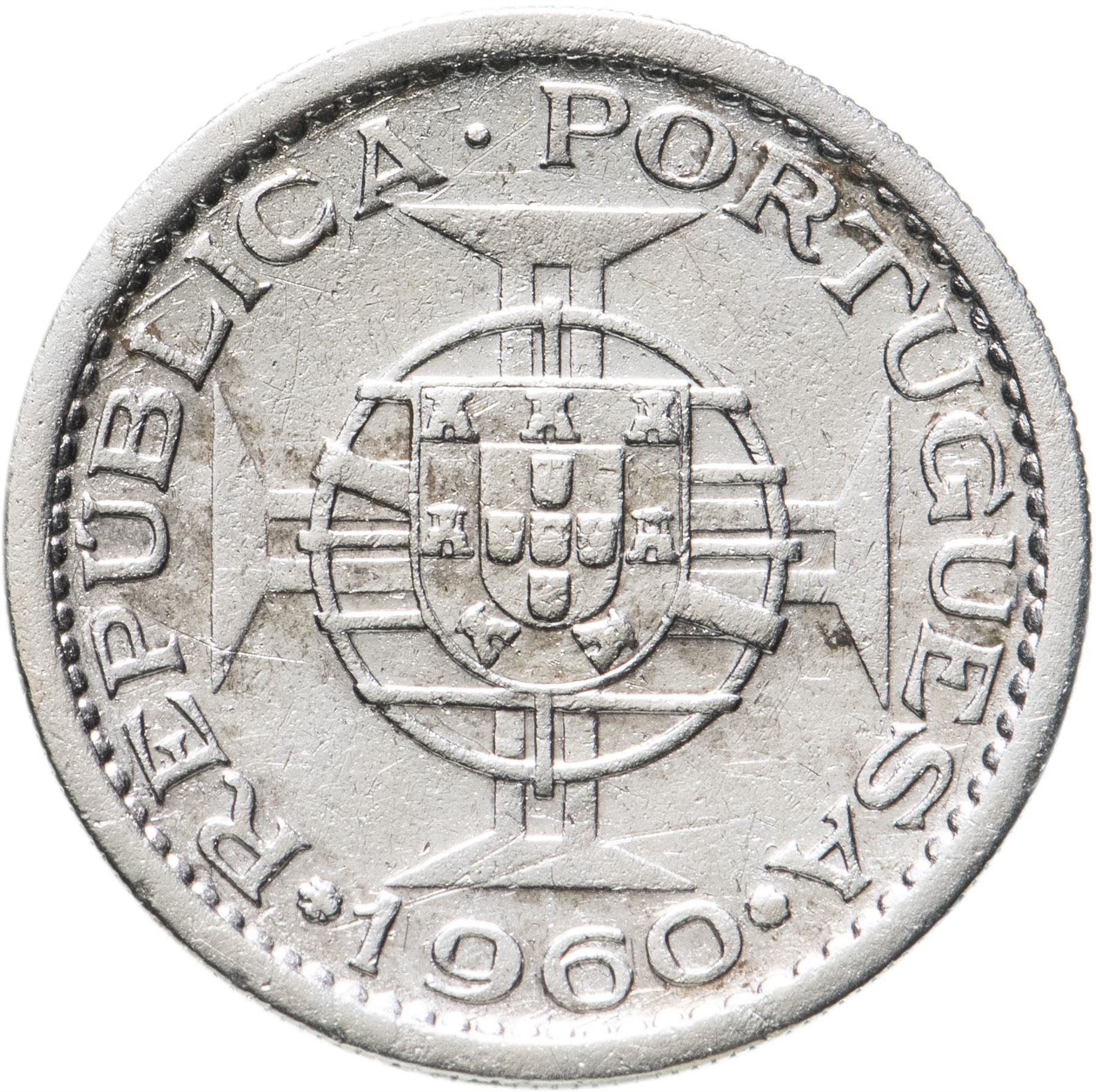 Mozambique 5 Escudos Coin | Military Order Of Christ | Silver | KM84 | 1960