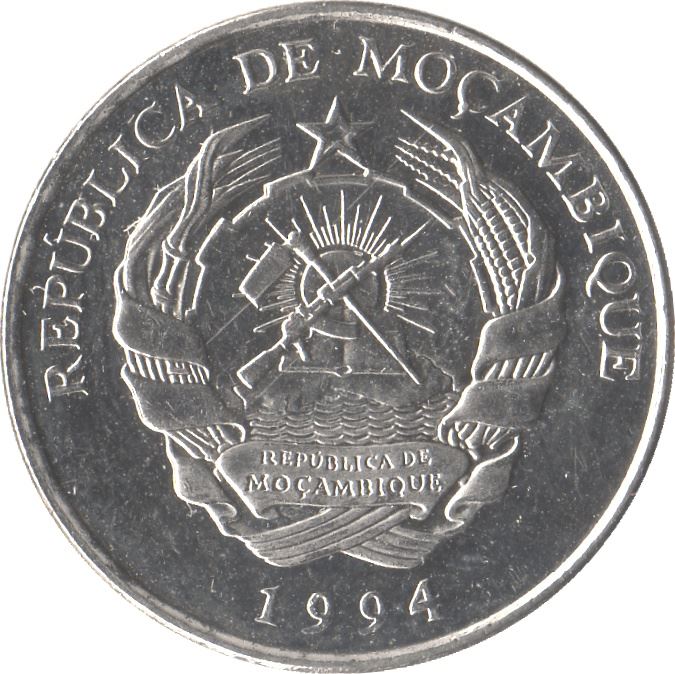 Mozambique 50 Meticais Coin | Leopard | KM119 | 1994