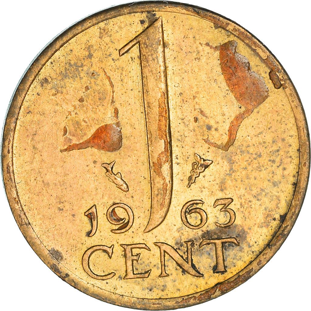 Netherlands 1 Cent Juliana | Coin KM180 1950 - 1980