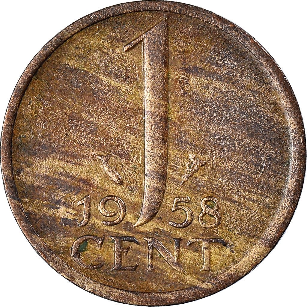 Netherlands 1 Cent Juliana | Coin KM180 1950 - 1980