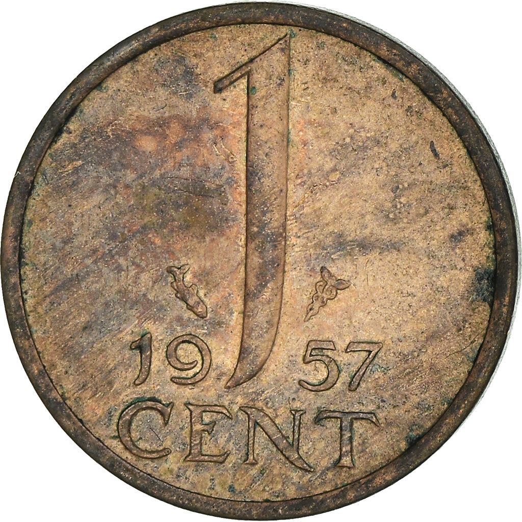 Netherlands 1 Cent Juliana | Coin KM180 1950 - 1980