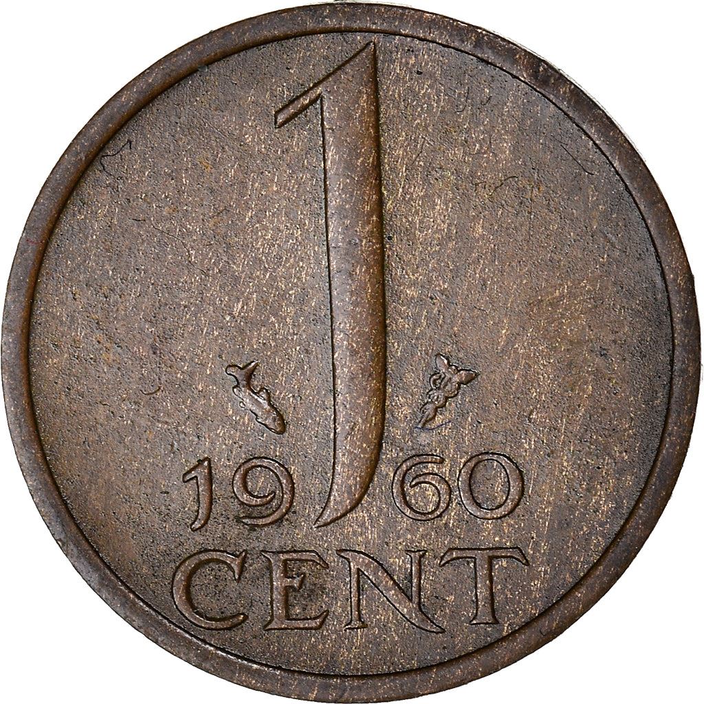 Netherlands 1 Cent Juliana | Coin KM180 1950 - 1980