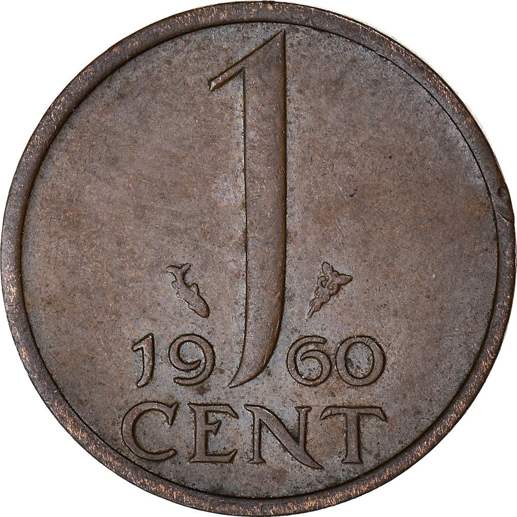 Netherlands 1 Cent Juliana | Coin KM180 1950 - 1980