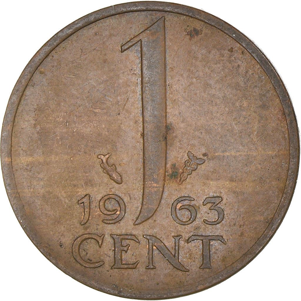 Netherlands 1 Cent Juliana | Coin KM180 1950 - 1980