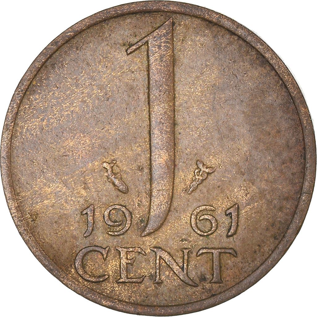 Netherlands 1 Cent Juliana | Coin KM180 1950 - 1980