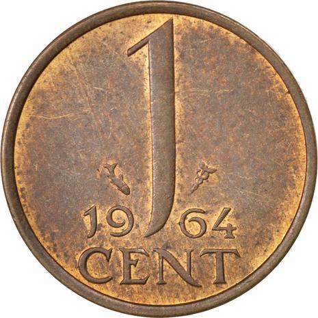 Netherlands 1 Cent Juliana | Coin KM180 1950 - 1980